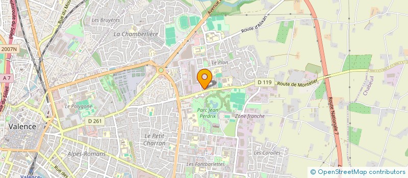 localisation de l'entreprise EC INVESTISSEMENTS  VALENCE