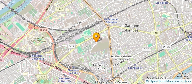 localisation de l'entreprise EC&JF à LA GARENNE-COLOMBES