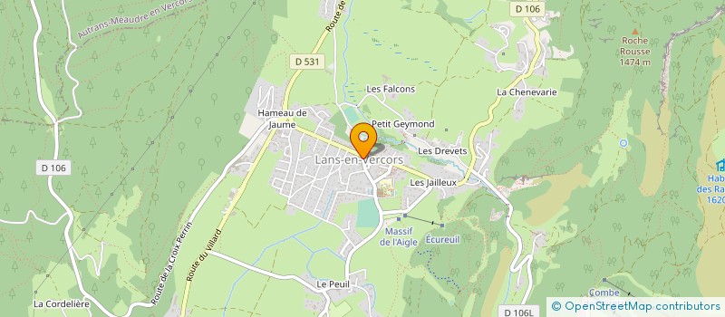 localisation de l'entreprise EC MUSICALE ITINERANTE DES 4 MONTAGNES à LANS-EN-VERCORS