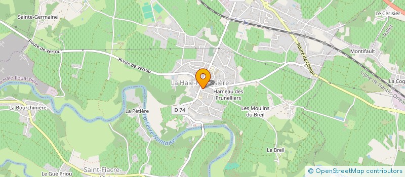 localisation de l'entreprise EC MUSIQUE COMMUN SEVRE MAINE GOULAINE à LA HAIE-FOUASSIERE