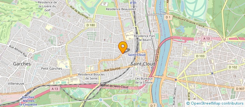 localisation de l'entreprise EC PARTICIPATIONS à SAINT-CLOUD