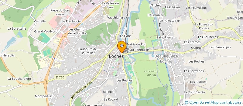 localisation de l'entreprise EC PERFORMANCE  LOCHES