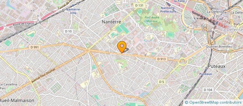 localisation de l'entreprise EC PERMIS  NANTERRE