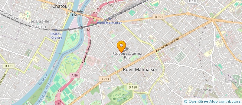 localisation de l'entreprise EC RENOV' à RUEIL-MALMAISON