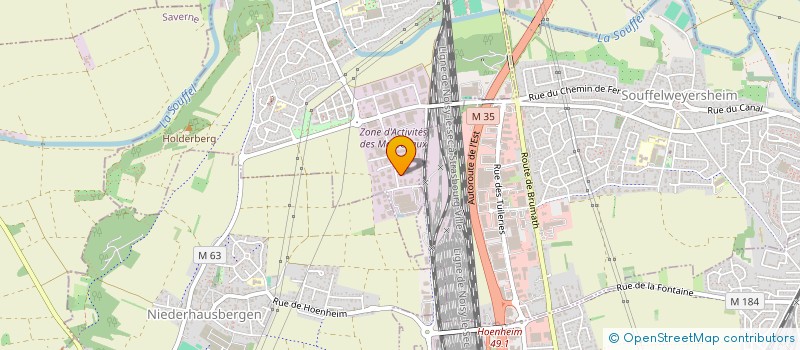 localisation de l'entreprise EC SAS  MUNDOLSHEIM