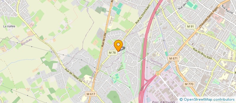 localisation de l'entreprise EC SOCIETE CIVILE à RONCQ