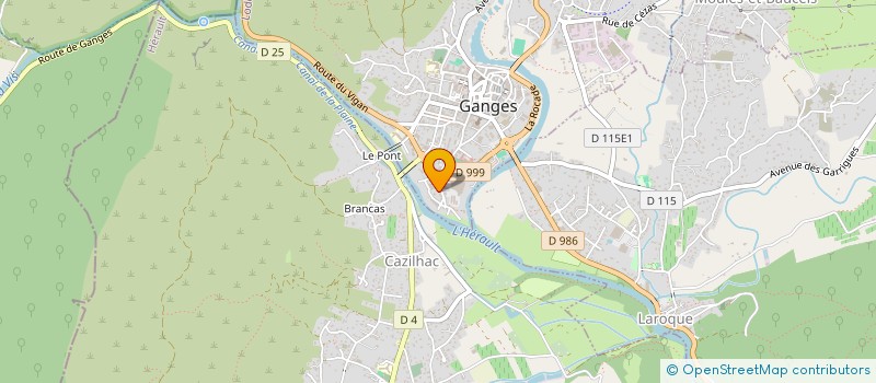localisation de l'entreprise EC-SV à GANGES