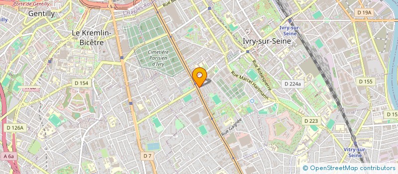 localisation de l'entreprise EC TRANSPORT à IVRY-SUR-SEINE