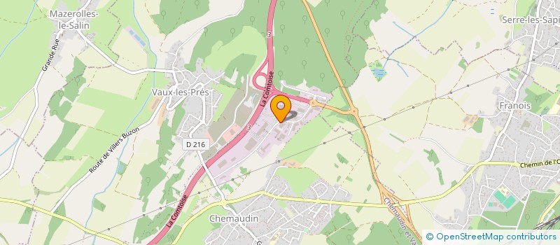 localisation de l'entreprise EC2 STANDS  CHEMAUDIN ET VAUX