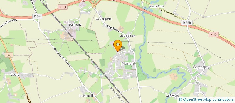 localisation de l'entreprise EC2AG SAINT SAUVEUR  NONANT