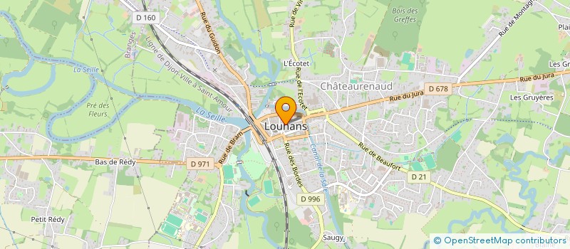 localisation de l'entreprise EC2B à LOUHANS