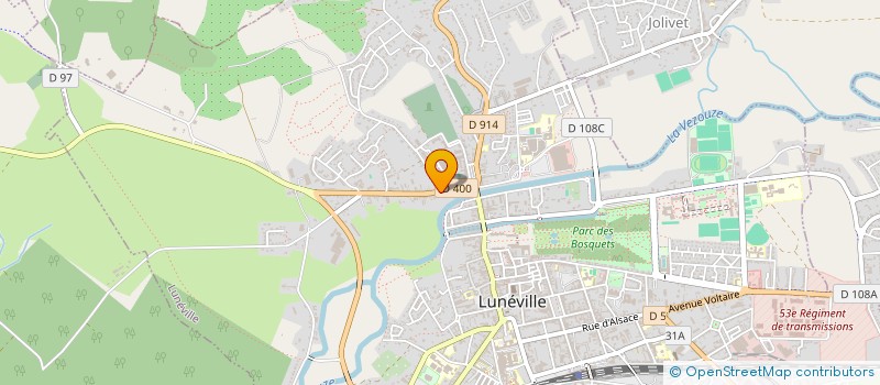 localisation de l'entreprise EC2D.IMMOBILIER  LUNEVILLE