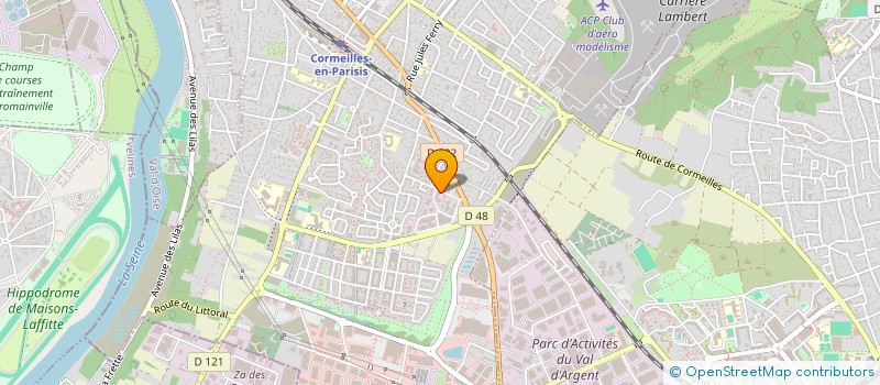 localisation de l'entreprise EC2F à CORMEILLES-EN-PARISIS