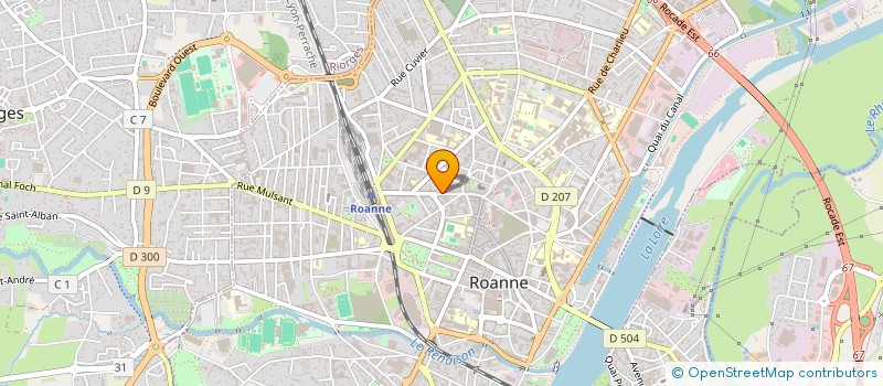 localisation de l'entreprise EC2I à ROANNE