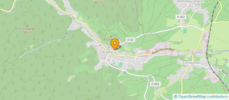 localisation de l'entreprise EC2JPN  ANDLAU