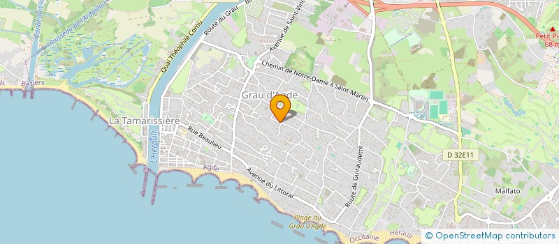 localisation de l'entreprise EC3D à AGDE