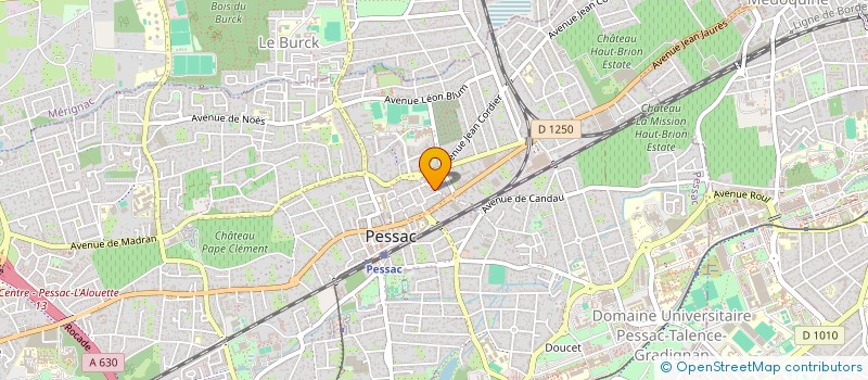 localisation de l'entreprise EC3M  PESSAC