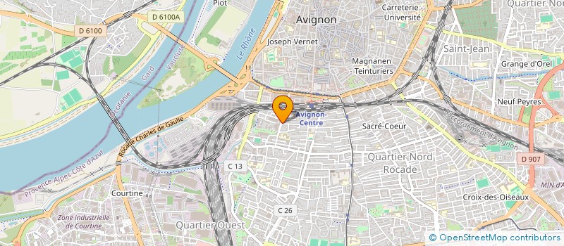 localisation de l'entreprise ECA  AVIGNON