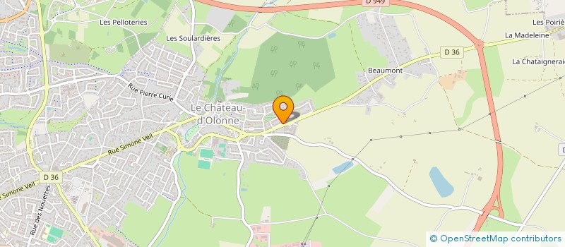 localisation de l'entreprise ECA 85 à LES SABLES D'OLONNE