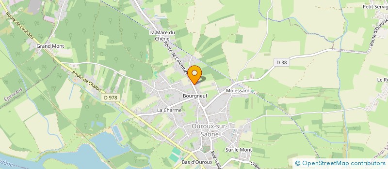 localisation de l'entreprise ECA  OUROUX-SUR-SAONE