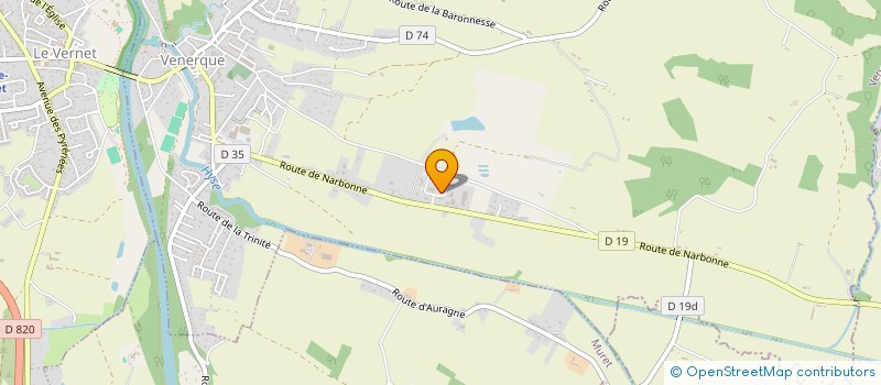 localisation de l'entreprise ECA ENERGIE  VENERQUE