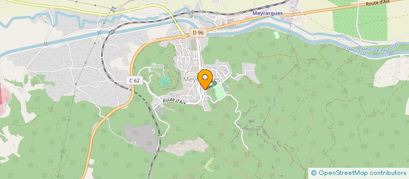 localisation de l'entreprise ECA - L'ECOLE DU CAPOT D'ARGENT  MEYRARGUES