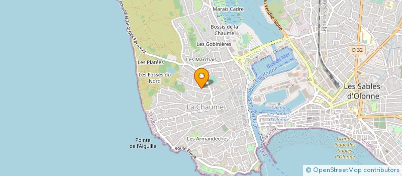 localisation de l'entreprise ECA PROPRETE  LES SABLES-D'OLONNE