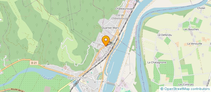 localisation de l'entreprise ECA VD à BEAUCHASTEL