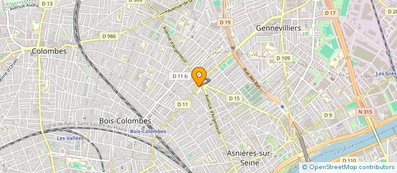 localisation de l'entreprise ECAC EXPERTISE COMPTABLE AUDIT ET CONSULTING  ASNIERES-SUR-SEINE