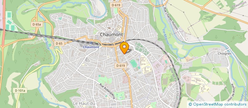 localisation de l'entreprise ECAC RUGBY CHAUMONT à CHAUMONT