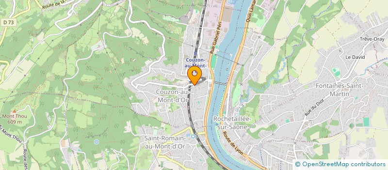 localisation de l'entreprise ECADA  COUZON-AU-MONT-D'OR