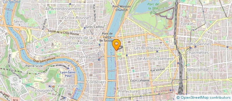 localisation de l'entreprise ECADAR (EXPERTISE, CONSEIL ET ACTION DE DEVELOPPEMENT AGRICOLE ET RURAL)  LYON