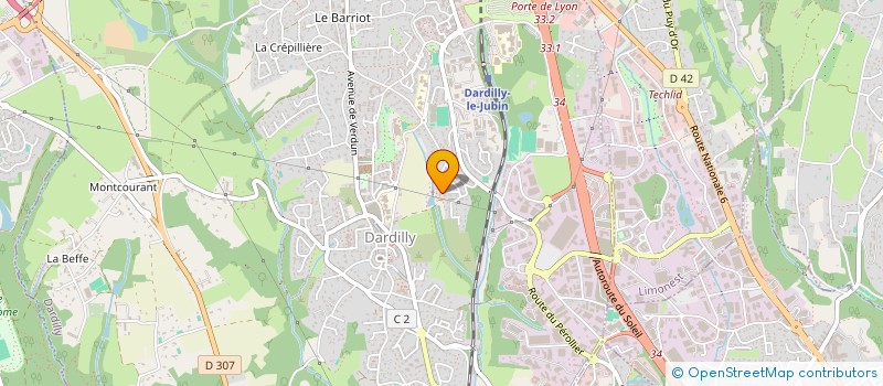 localisation de l'entreprise ECALA  DARDILLY