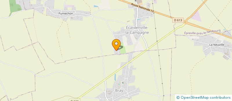 localisation de l'entreprise ECALARD à ECARDENVILLE-LA-CAMPAGNE