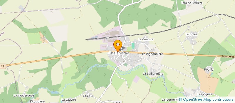 localisation de l'entreprise ECALE METALLERIE à AYRON
