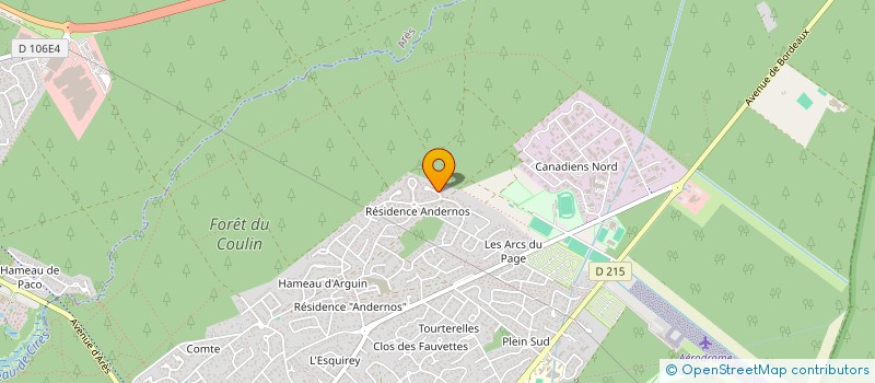 localisation de l'entreprise ECAM  ANDERNOS-LES-BAINS