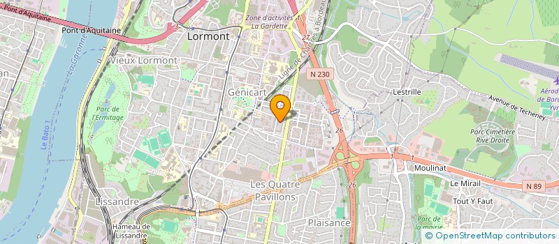 localisation de l'entreprise ECAMBIUM  LORMONT