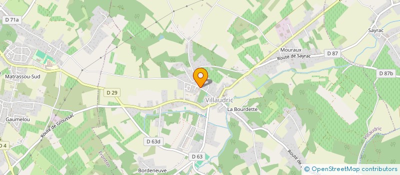 localisation de l'entreprise ECAMO à VILLAUDRIC