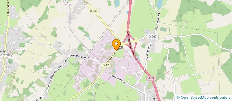 localisation de l'entreprise ECANE  VARENNES-VAUZELLES