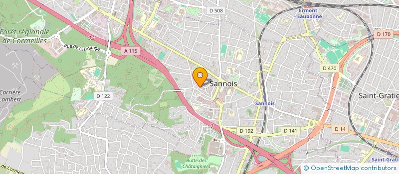 localisation de l'entreprise ECAR CONCEPT  SANNOIS