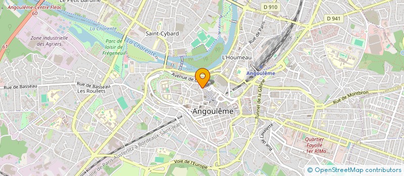 localisation de l'entreprise ECARLATE SPECTACLES à ANGOULEME