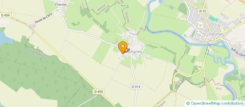 localisation de l'entreprise ECARNOT THIERRY  MUTIGNEY