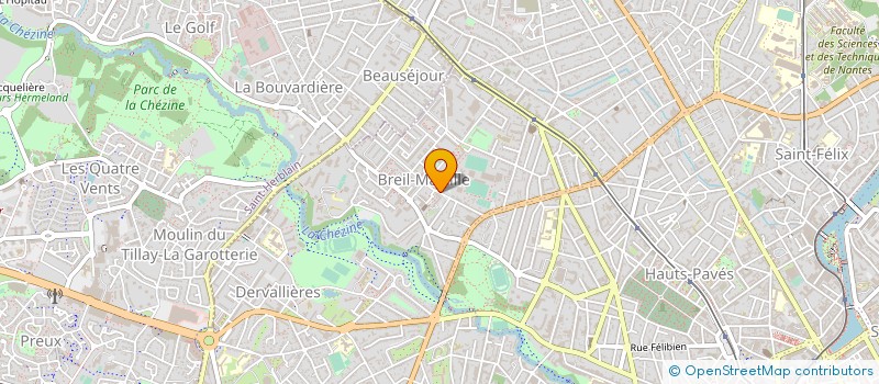 localisation de l'entreprise ECART à NANTES