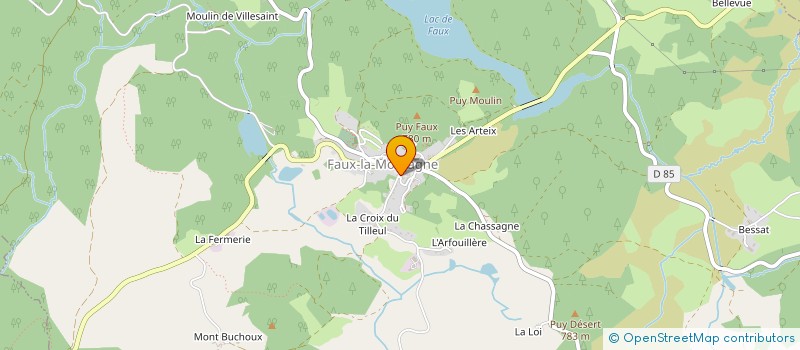 localisation de l'entreprise ECARTS DE CONDUITE à FAUX-LA-MONTAGNE