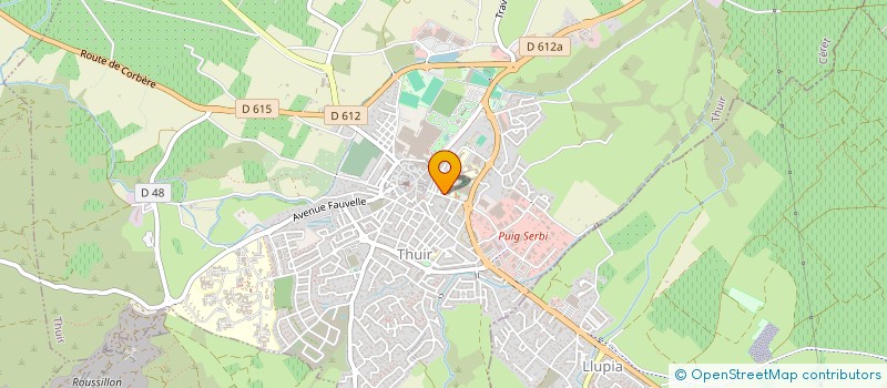 localisation de l'entreprise ECAS  THUIR