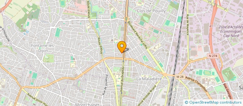 localisation de l'entreprise ECAS à DIJON