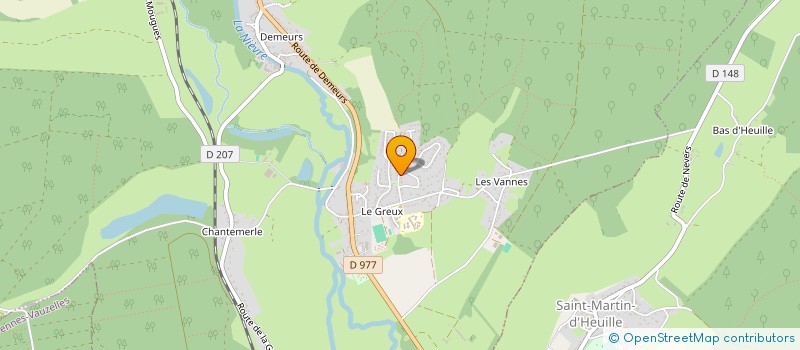 localisation de l'entreprise ECAS à GUERIGNY