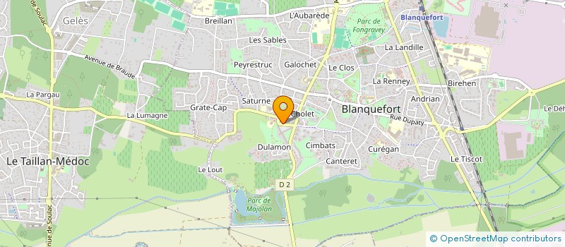localisation de l'entreprise ECATAA à BLANQUEFORT