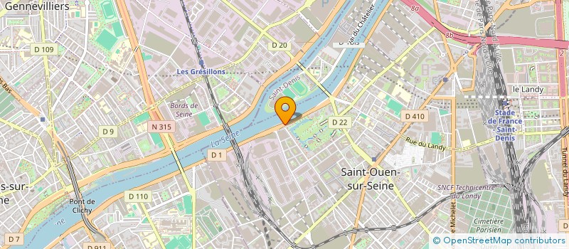 localisation de l'entreprise ECATAL SERVICES à SAINT-OUEN-SUR-SEINE