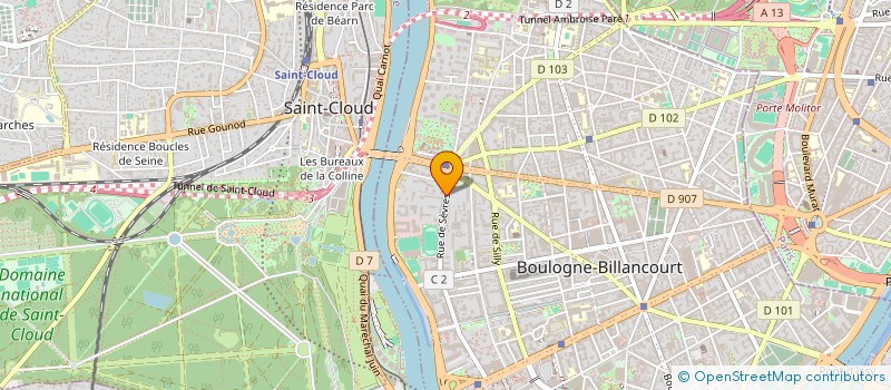 localisation de l'entreprise ECATE  BOULOGNE-BILLANCOURT